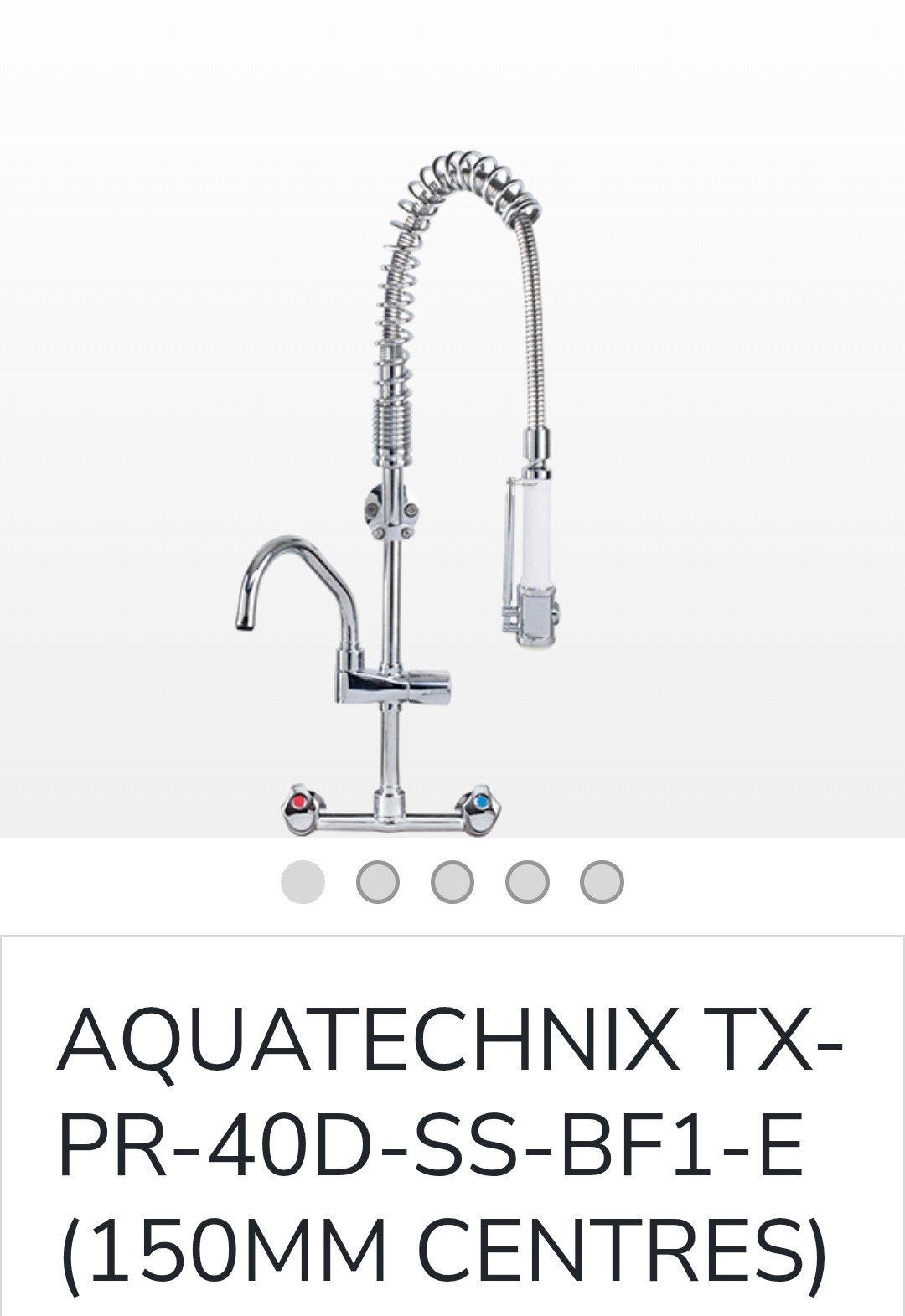 Voorspoeldouche | Aquatechnix TX-PR-40D-SS-BF1-E - NIEUW!, Overige typen, Ophalen of Verzenden, Metaal, Overige merken