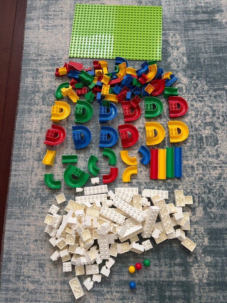 Hubelino 420572 knikkerbaan Duplo compatibel, Overige thema's, Ophalen of Verzenden, Zo goed als nieuw, Compleet