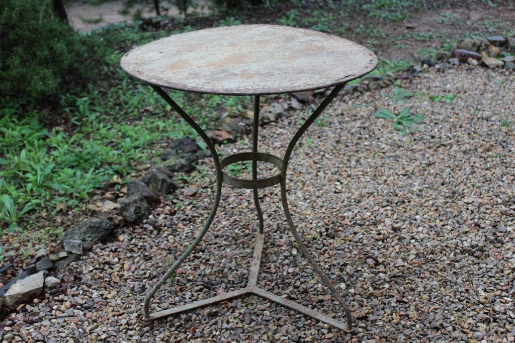 Brocante - Doorleefd antiek tuintafeltje!, Ophalen, Gebruikt