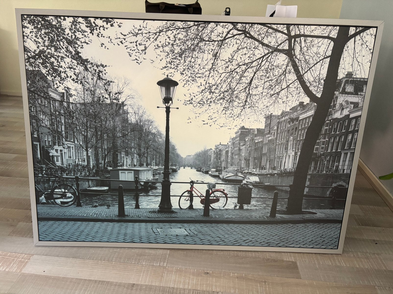 Canvas Amsterdam Fiets, Ophalen, Zo goed als nieuw, Schilderij