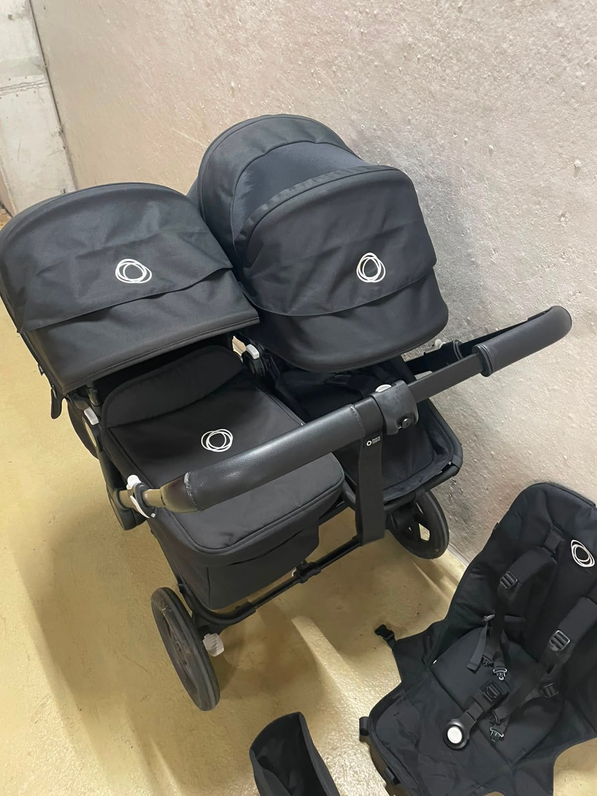 Bugaboo donkey 5 duo zwart, Support@bugaboo.com, Bugaboo, Ophalen of Verzenden, Zo goed als nieuw