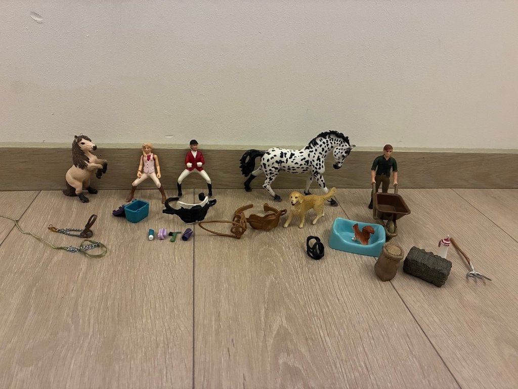 Heel veel Schleich losse onderdelen!!, Ophalen, Gebruikt