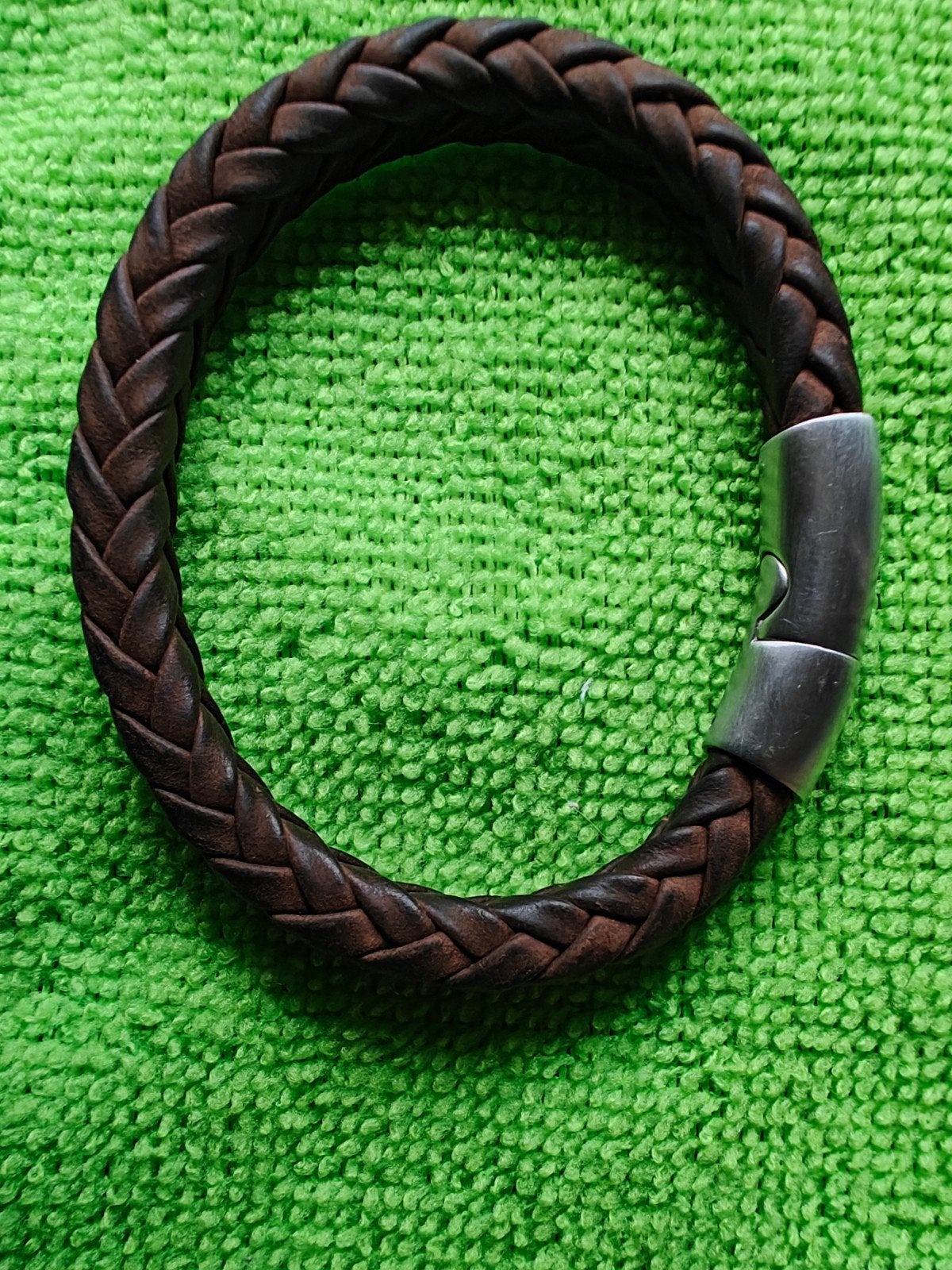 Lederen heren armband, Sieraden, Tassen en Uiterlijk, Ophalen, Nieuw, Bruin, Leer