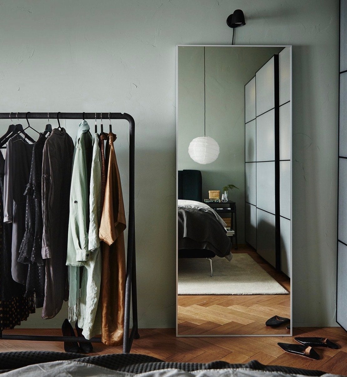 IKEA Hovet spiegel, Huis en Inrichting, Ophalen, Zo goed als nieuw, 75 tot 100 cm, 150 tot 200 cm