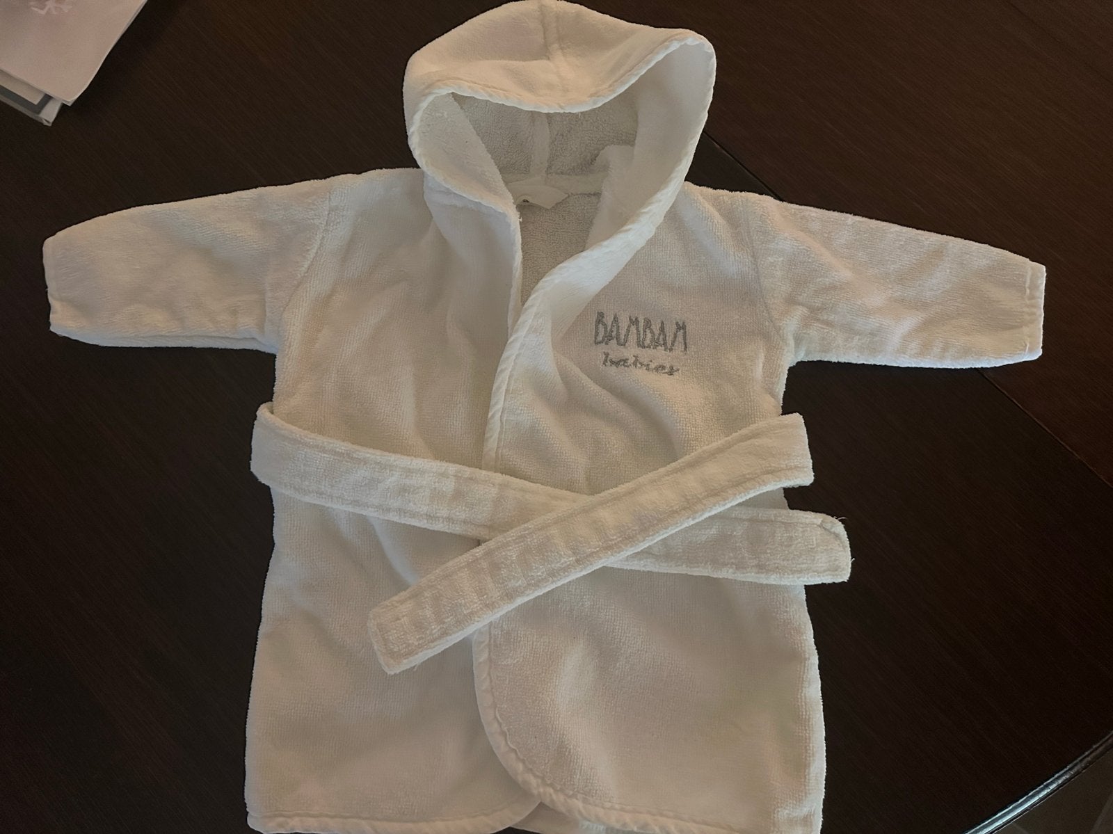 Zachte Witte Badjas voor Baby's - 100% Katoen, nieuw, Ophalen of Verzenden, Zo goed als nieuw, Jongetje of Meisje