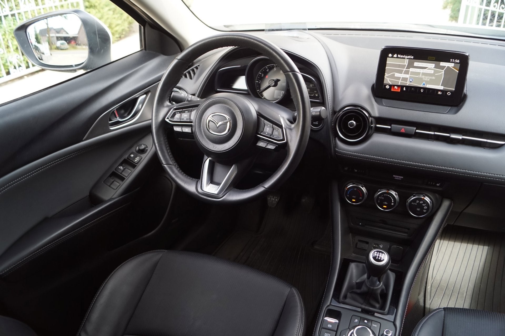 Mazda CX-3 2.0 SkyActiv-G 120 SkyLease GT Leder Sportst Stoe, Auto's, 1998 cc, 4 cilinders, Wit, Leder