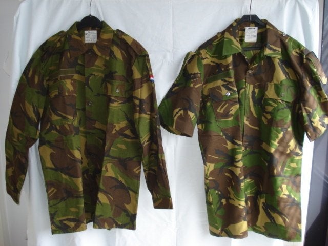 Overhemd militair camouflage, Ophalen of Verzenden, Landmacht, Nederland, Kleding of Schoenen
