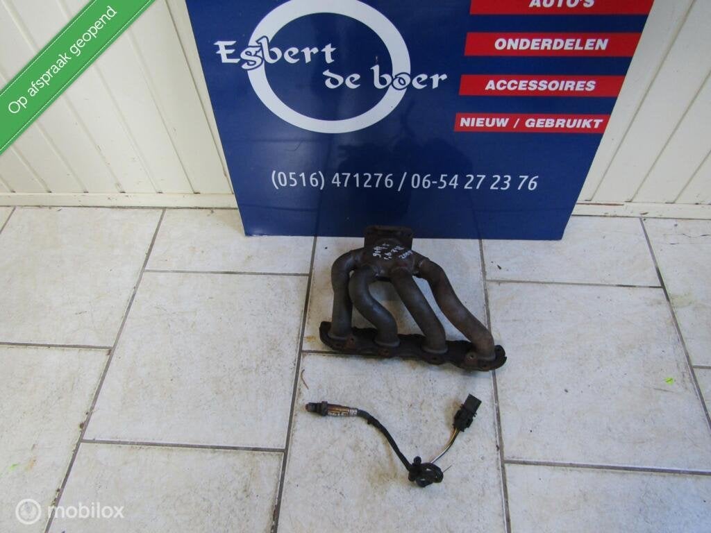 Spruitstuk uitlaat + labdasonde vw golf 5 1600 fsi, Gebruikt, Volkswagen, Ophalen of Verzenden, Volkswagen