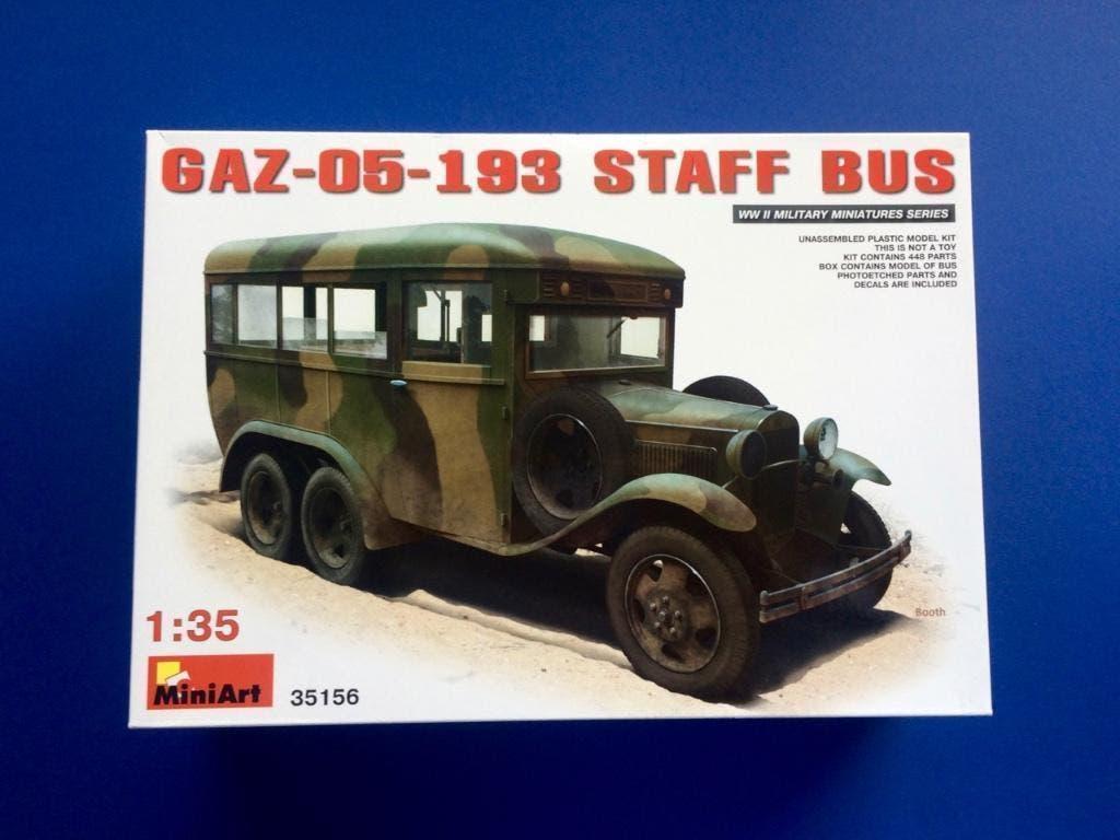 MINIART 35156 GAZ 05-193 Staff Bus 1/35, Ophalen of Verzenden, Nieuw, 1:35 tot 1:50