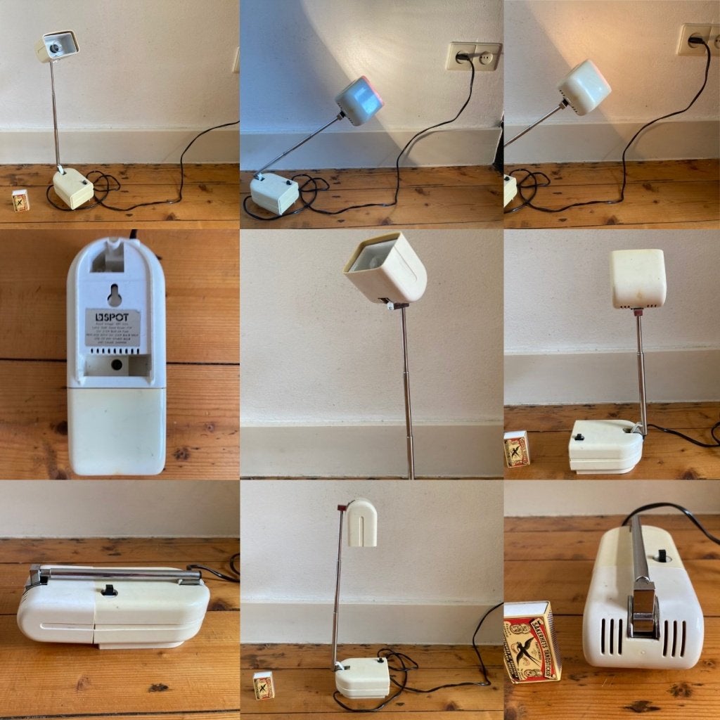 B-spot Eichhoff leeslampje Fagerhults space age op antenne, Kunststof, Gebruikt, Overige merken, Meubelspot