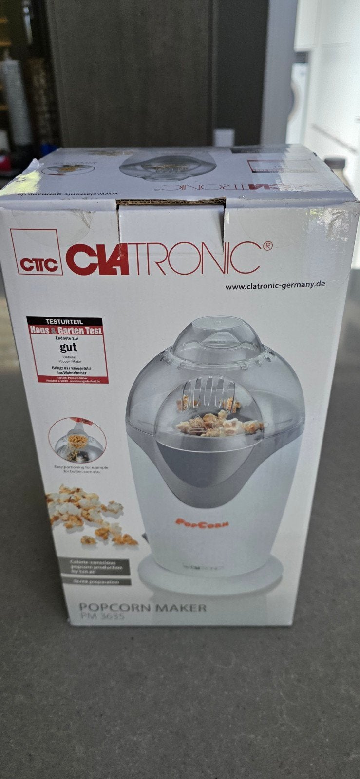 Clatronic Popcornmaker PM 3635 - Nieuw in doos, Ophalen, Nieuw