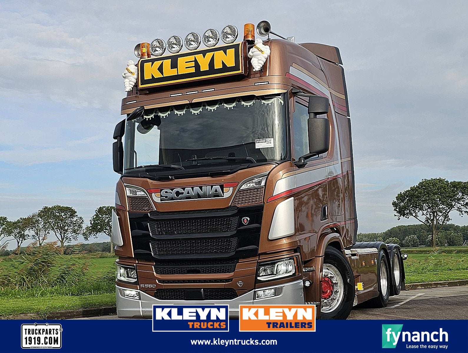 SCANIA R580 6x2 nb led leather, Automaat, Euro 6, Leder, Bedrijf