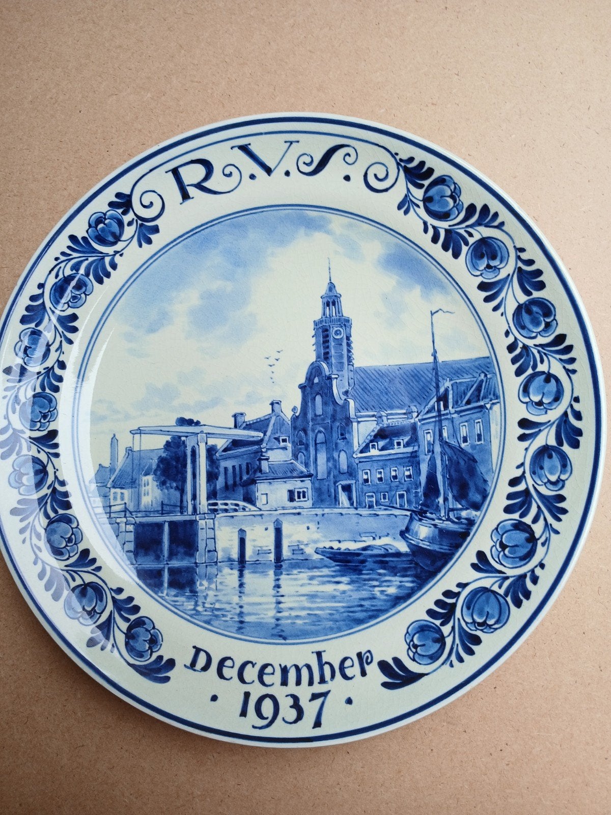 Herinneringsbord R.V.S., Antiek en Kunst, Antiek | Wandborden en Tegels, Ophalen of Verzenden