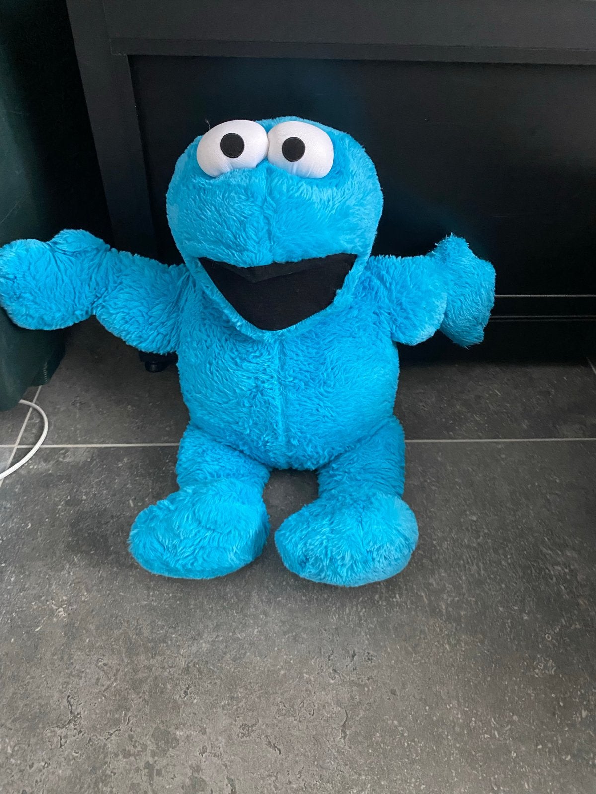 Koekie monster knuffel, Ophalen of Verzenden, Zo goed als nieuw, Blauw, Wasbaar