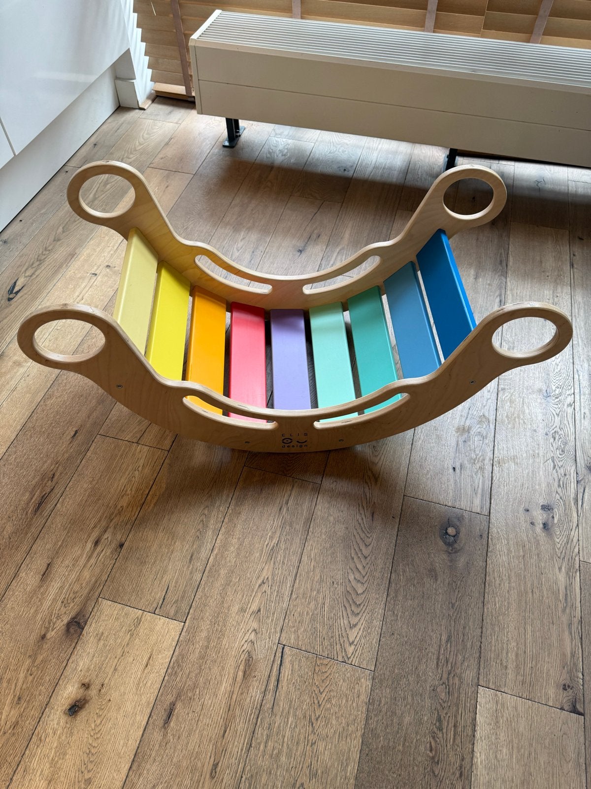 Houten Regenboog Wobbelboard - Balansbord voor Kinderen, Ophalen, Zo goed als nieuw, Overige typen