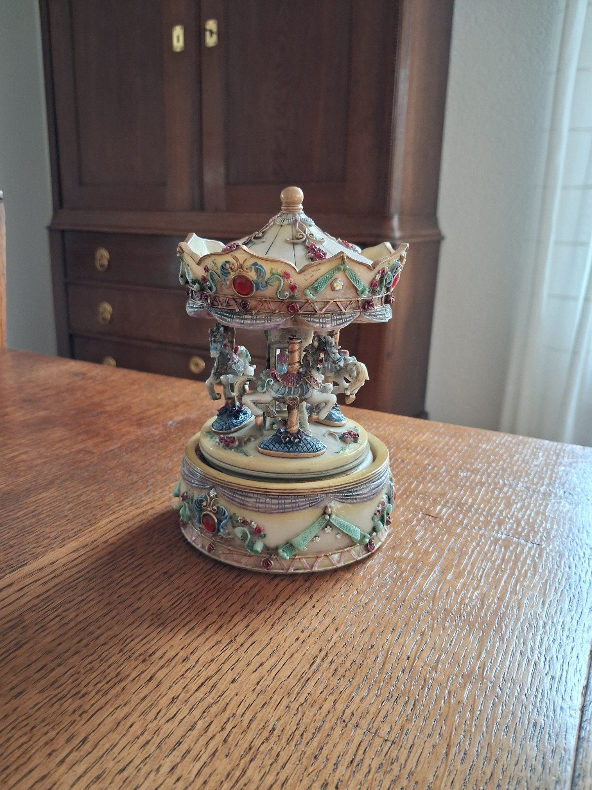 Muziekdoos Carrousel met Paardjes, Ophalen of Verzenden