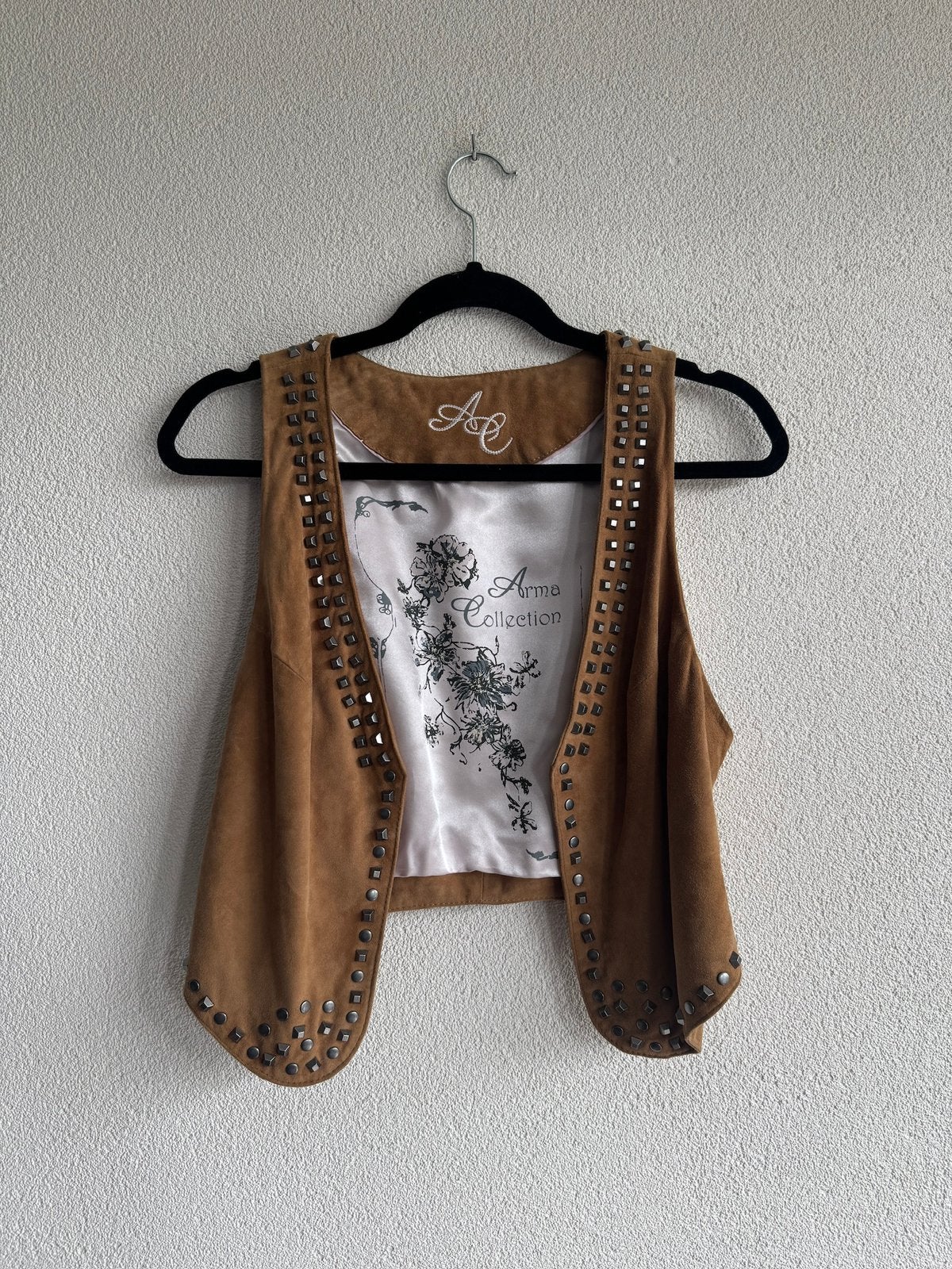Vintage Y2K Arma leren gilet vest met studs, Arma, Arma, Ophalen of Verzenden, Zo goed als nieuw