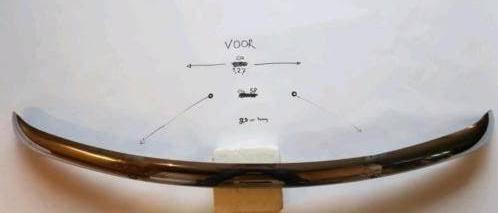 Originele voor- bumper Fiat / Seat 600 - d / e oldtimer, Gebruikt, Voor, Ophalen of Verzenden, Bumper