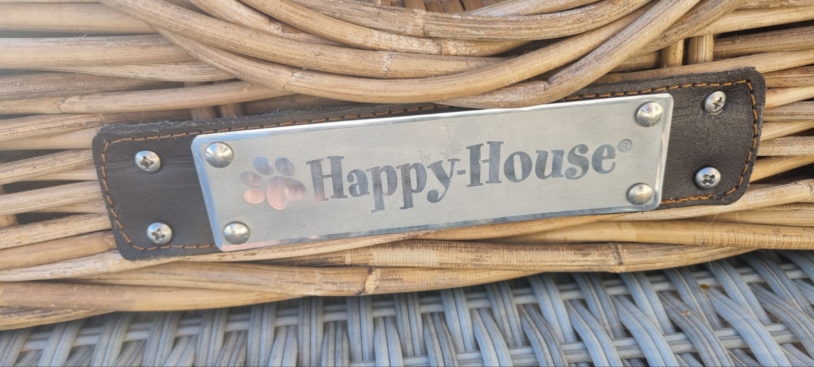 Happy-House Rieten Hocker Kubus, Ophalen of Verzenden, Zo goed als nieuw