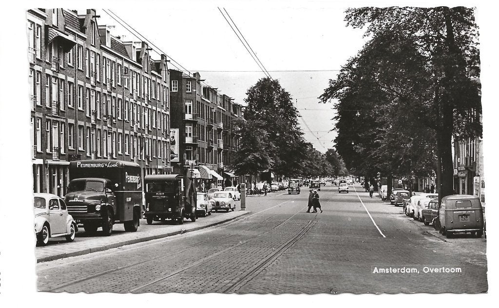 BF169--Amsterdam,Overtoom,auto's, Verzenden, 1960 tot 1980, Ongelopen, Noord-Holland