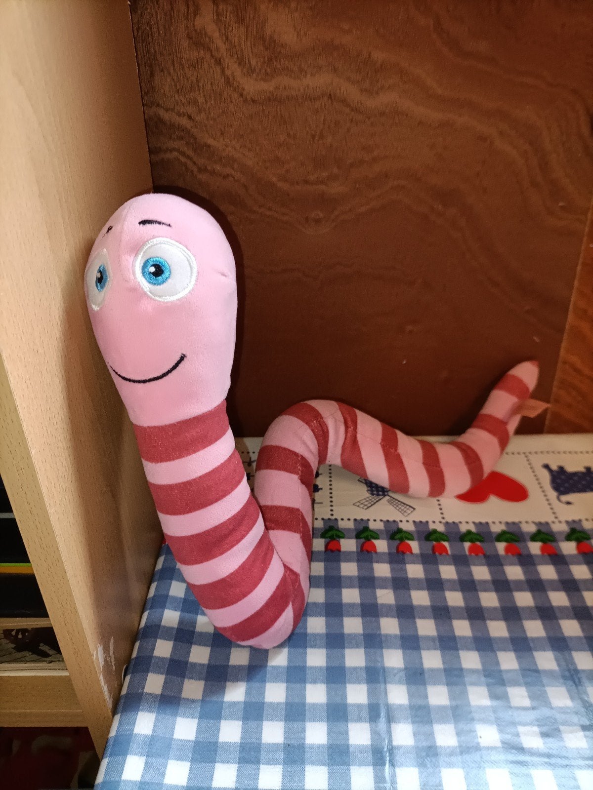Max de worm knuffel van Maya de Bij 47 cm groot, Ophalen of Verzenden, Zo goed als nieuw, Overige typen