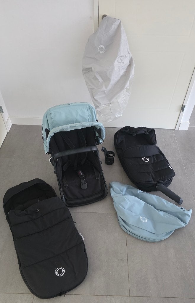 Bugaboo Fox 2 kinderwagen met stoel, wieg en vele extra's!, Ophalen, Gebruikt, Kinderwagen, Bugaboo