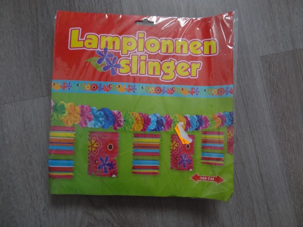 Leuke lampion slinger nieuw, Ophalen of Verzenden, Nieuw, Versiering, Overige