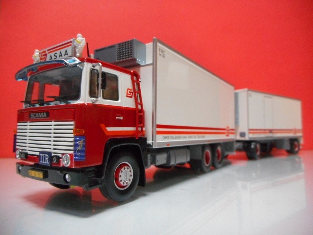 TEKNO SCANIA 141 CJ TRANSPORT, DENEMARKEN 89107, Ophalen of Verzenden, Nieuw, Bus of Vrachtwagen, Tekno