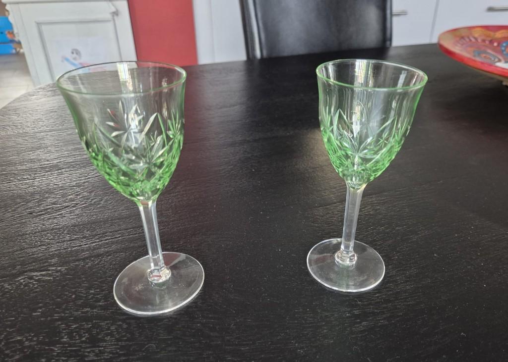 Kristallen glazen (2), Antiek en Kunst, Antiek | Glas en Kristal, Ophalen