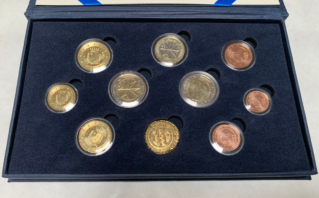 BU set Malta 2014 in cassette (1 Cent - 2 Euro + 2 Euro CC), Verzenden, Malta, Overige waardes, Setje