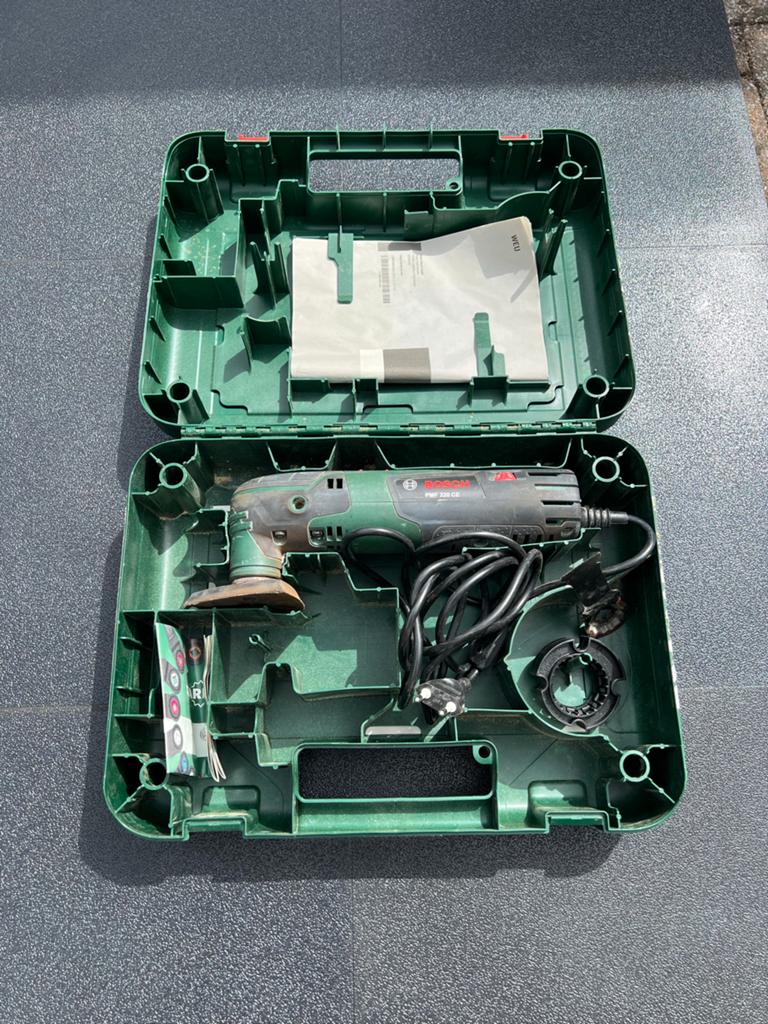 Bosch PMF 220 CE Multitool in koffer, Ophalen of Verzenden, Gebruikt
