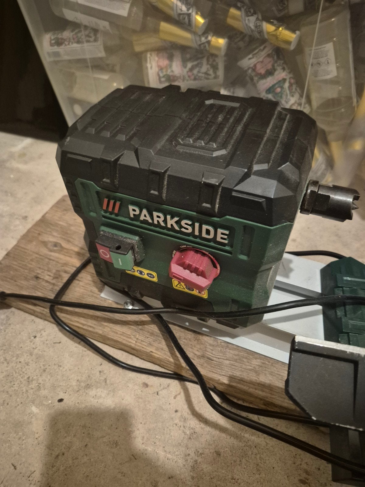 Parkside Houtdraaibank PDM 600 B2 met HBM Beitelset, Ophalen, Zo goed als nieuw, Houtdraaibank, Minder dan 500 mm