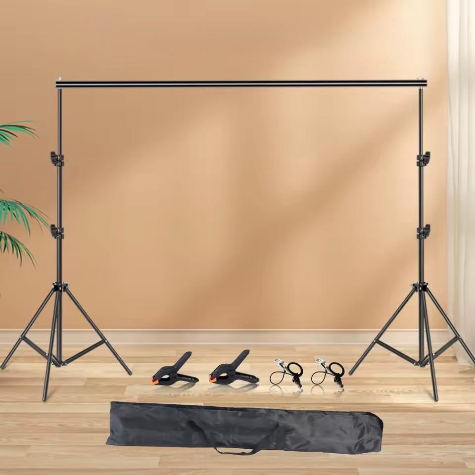 Complete Achtergrond Support Set + Wit Achtergronddoek, Ophalen, Zo goed als nieuw
