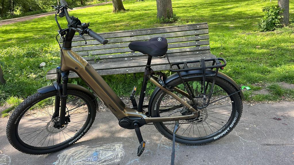 Giant AnyTour X E+ 3 25km/h L Pyrite Brown, Fietsen en Brommers, Ophalen of Verzenden, Zo goed als nieuw, Giant