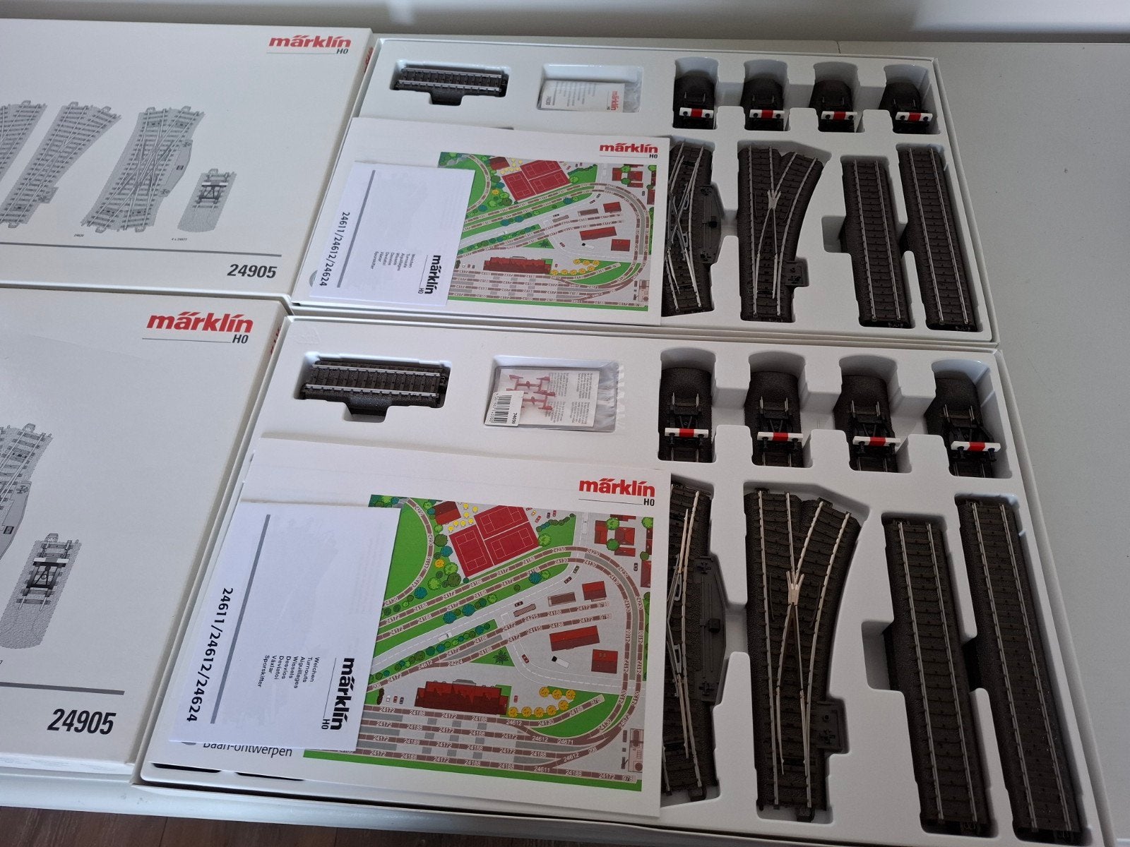 Marklin H0 24905 uitbreidingsset C-rail C5, Wisselstroom, Nieuw, Rails, Ophalen of Verzenden