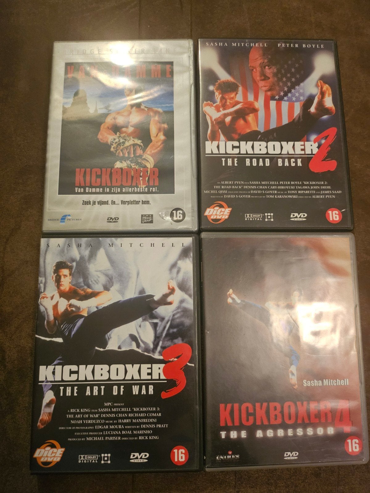 Kickboxer 1-4 DVD Boxset - Actieklassiekers, Vanaf 16 jaar, Nederlands, Actiethriller, Ophalen of Verzenden