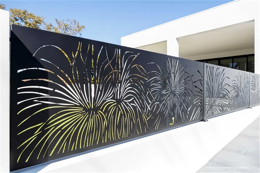 Lasergesneden Panelen & Poorten op Maat -  Aluminium, CORTEN, 150 tot 200 cm, Draaipoort, Verzenden, 200 cm of meer