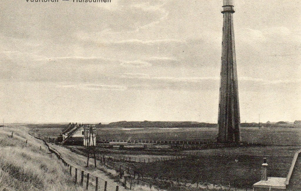 Vuurtoren Huisduinen, Verzenden, 1920 tot 1940, Gelopen, Noord-Holland