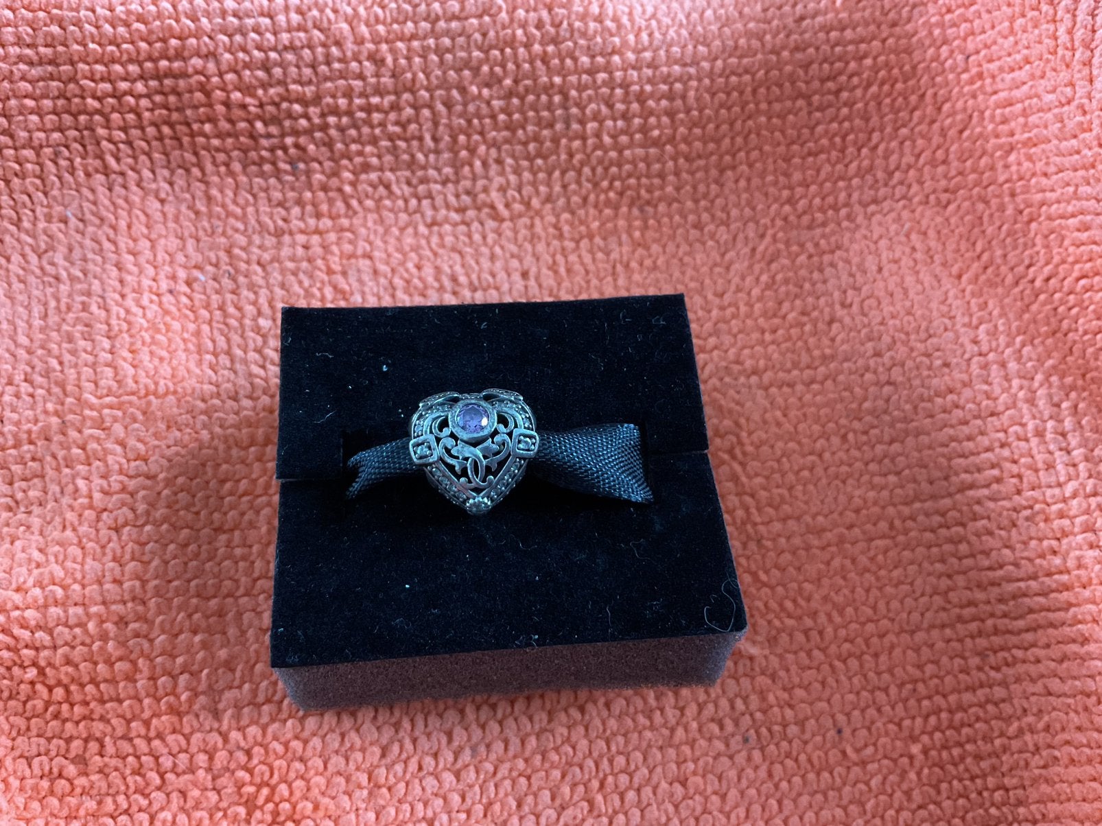 Pandora Bedel Met steen vam Oktober, Ophalen of Verzenden, Zo goed als nieuw, Zilver, Pandora
