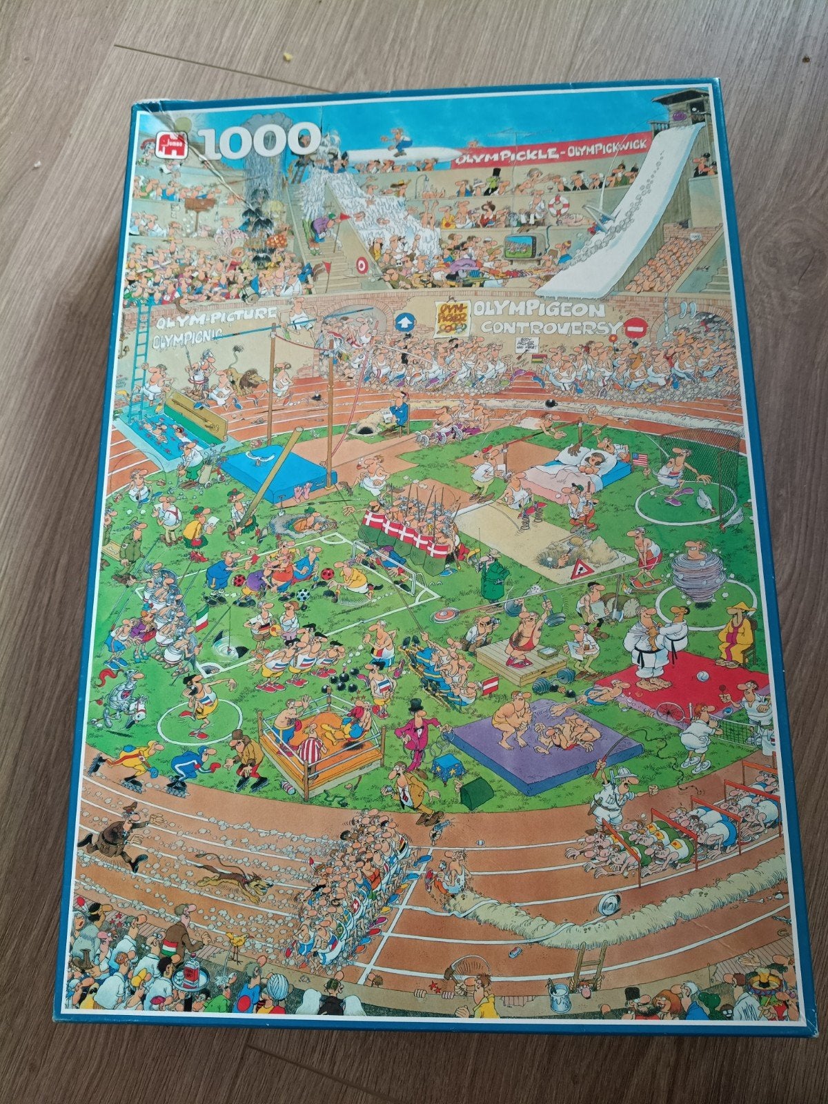 Jan van Haasteren 1000 stukjes olympische spelen, Ophalen of Verzenden, 500 t/m 1500 stukjes, Zo goed als nieuw, Legpuzzel