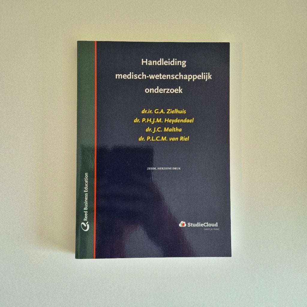 Handleiding Medisch Wetenschappelijk Onderzoek, Ophalen of Verzenden, Dr. Ir. G.A. Zielhuis, Beta, WO