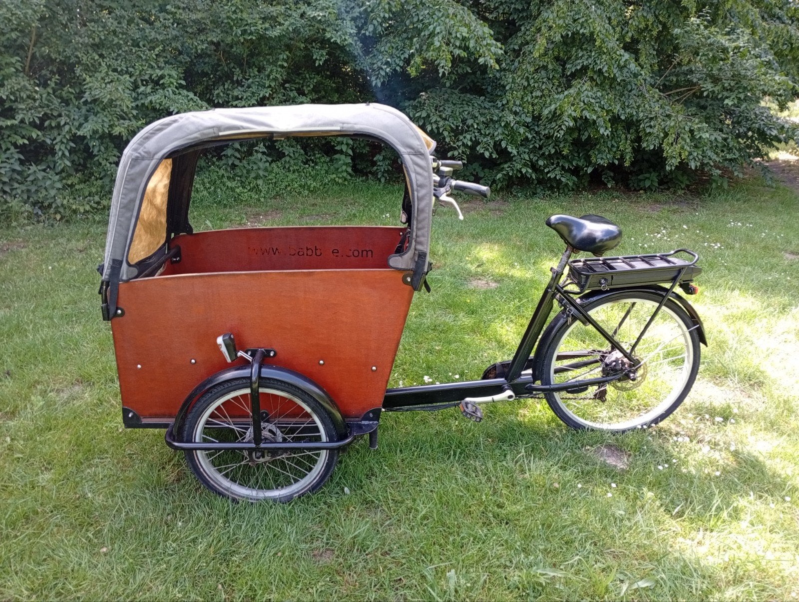 Te koop: Elektrische Babboe Big bakfiets gereviseerde accu, Fietsen en Brommers, Fietsen | Bakfietsen, Ophalen, 4 kinderen of meer