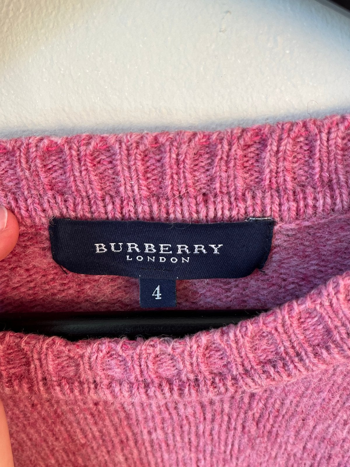 Burberry trui van Lana wol voor dames, maat 34, Verzenden, Gedragen, Maat 34 (XS) of kleiner, Roze