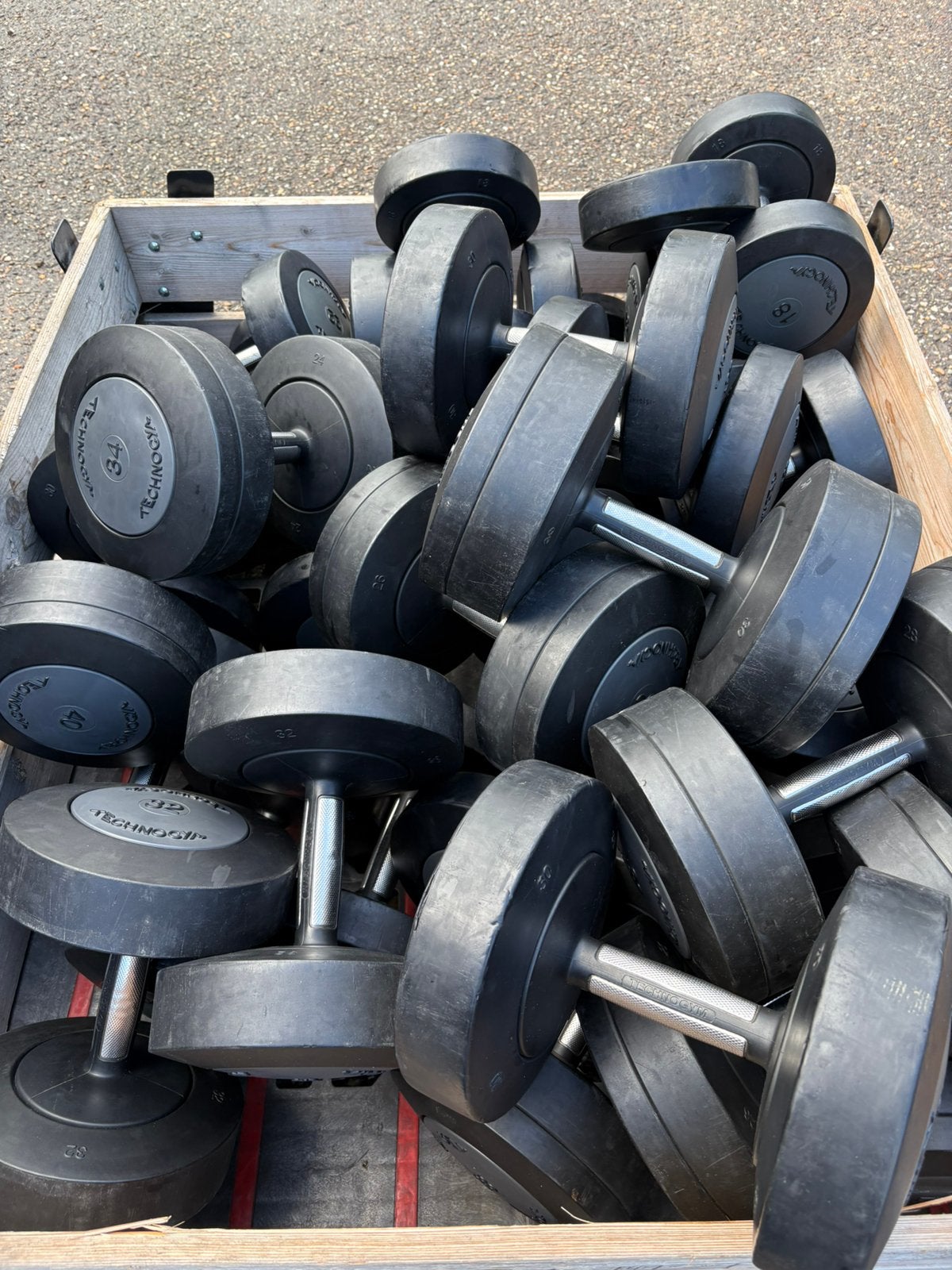 Technogym dumbbell set dumbbells 4-40 kg