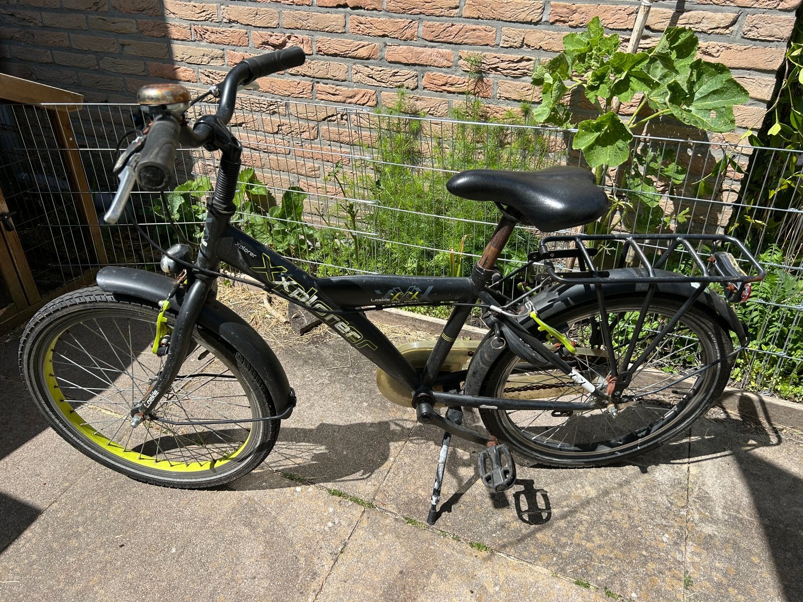 20 inch kinderfiets Loekie Explorer met standaard en slot, Fietsen en Brommers, Fietsen | Jongens, Ophalen, Zo goed als nieuw