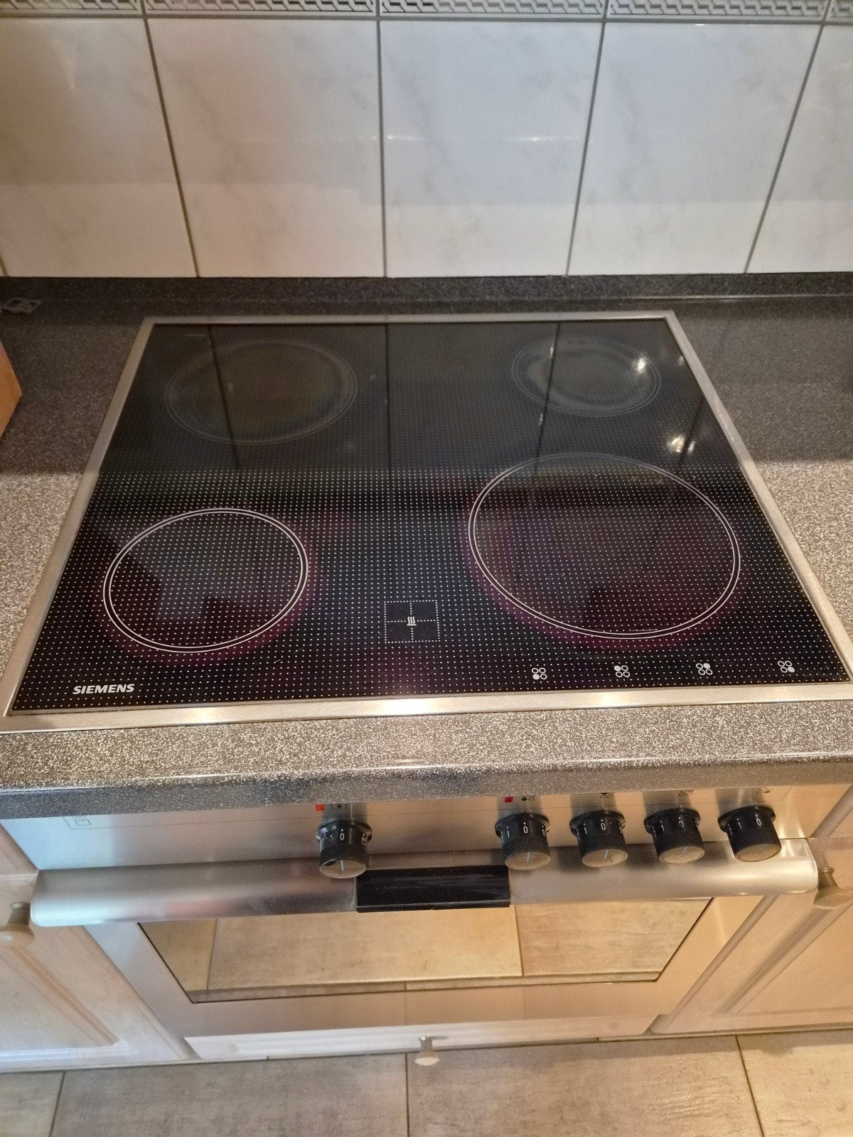 Siemens keramische kookplaat, Witgoed en Apparatuur, Kookplaten, Ophalen, Gebruikt, Keramisch, 4 kookzones