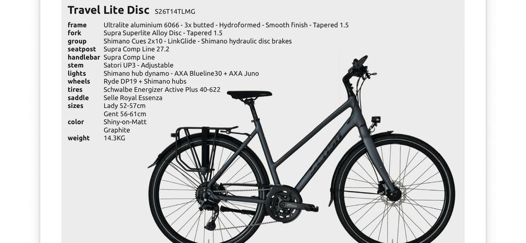 Sensa travel lite disc, Ophalen, Zo goed als nieuw