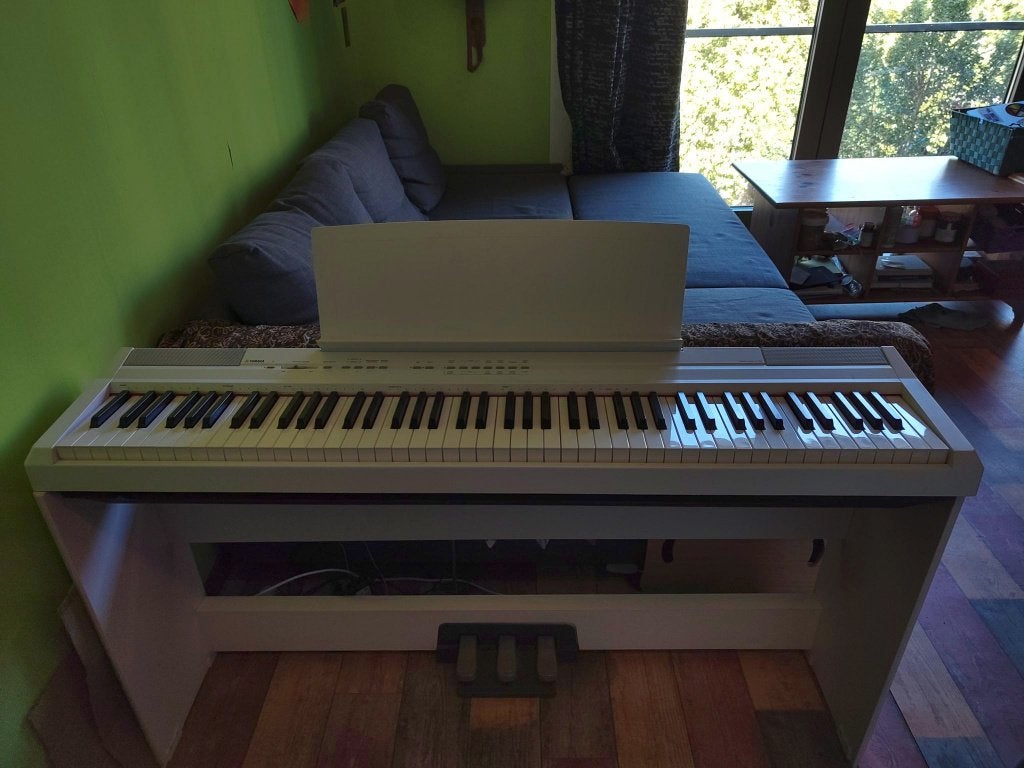 Yamaha digitale piano P-105, Ophalen, Gebruikt, Wit, Digitaal