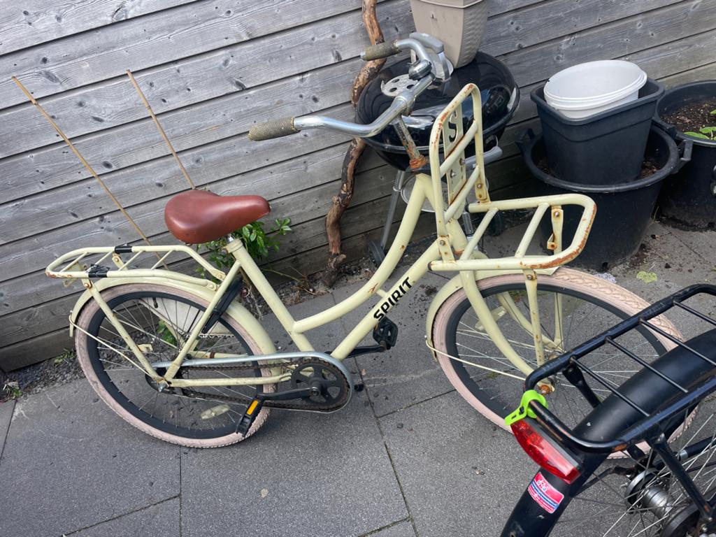 Meisjes fiets 22 inch24 spirit mst rekje, Ophalen of Verzenden, Gebruikt, Terugtraprem, 22 inch