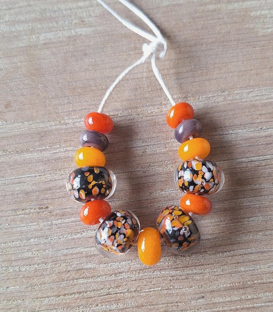 set handgemaakte lampwork glas kralen, Verzenden, Nieuw, Kraal